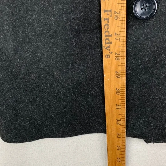 Old Navy‎ Pea Coat Womens 2X Gray Heathered Double Breasted Viscose Preppy - Picture 8 of 8